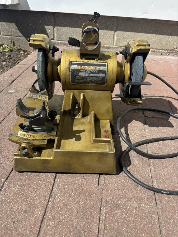 Darex Drill Sharpener 1/3HP Bench Grinder w/ Jig / MISSING HOLDER