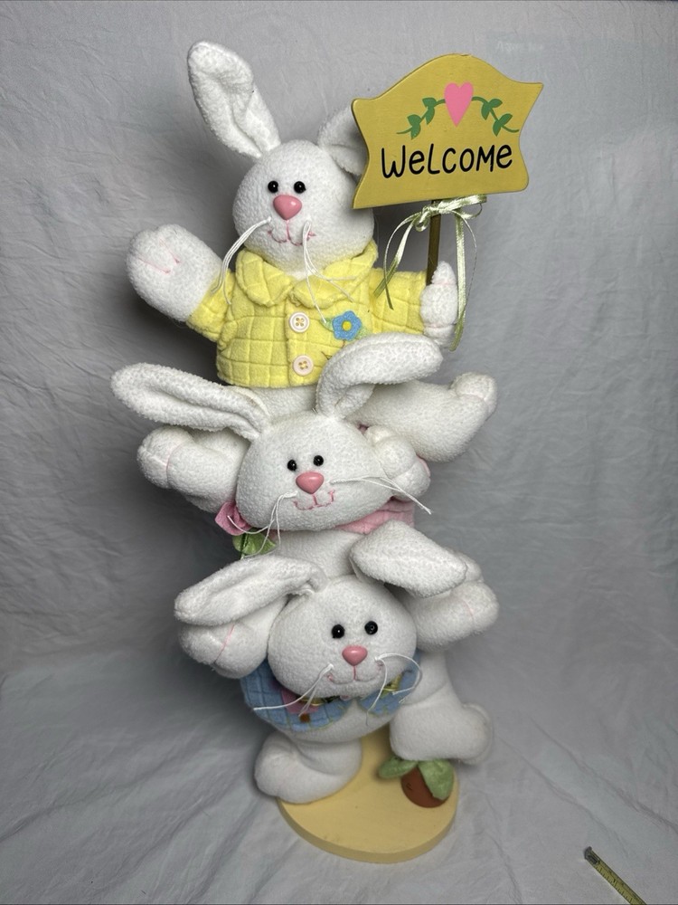 Plush Easter Bunny Table Topper 21” Tall