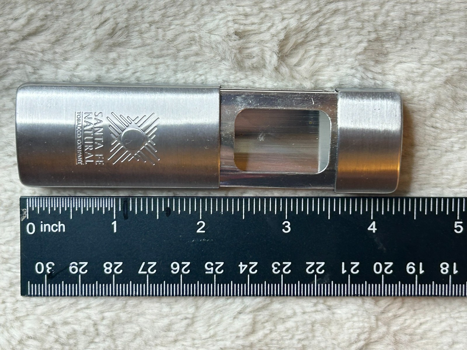 Santa Fe Natural Tobacco ZIA METAL Pocket Ashtray NEVER USED American Spirit Cig