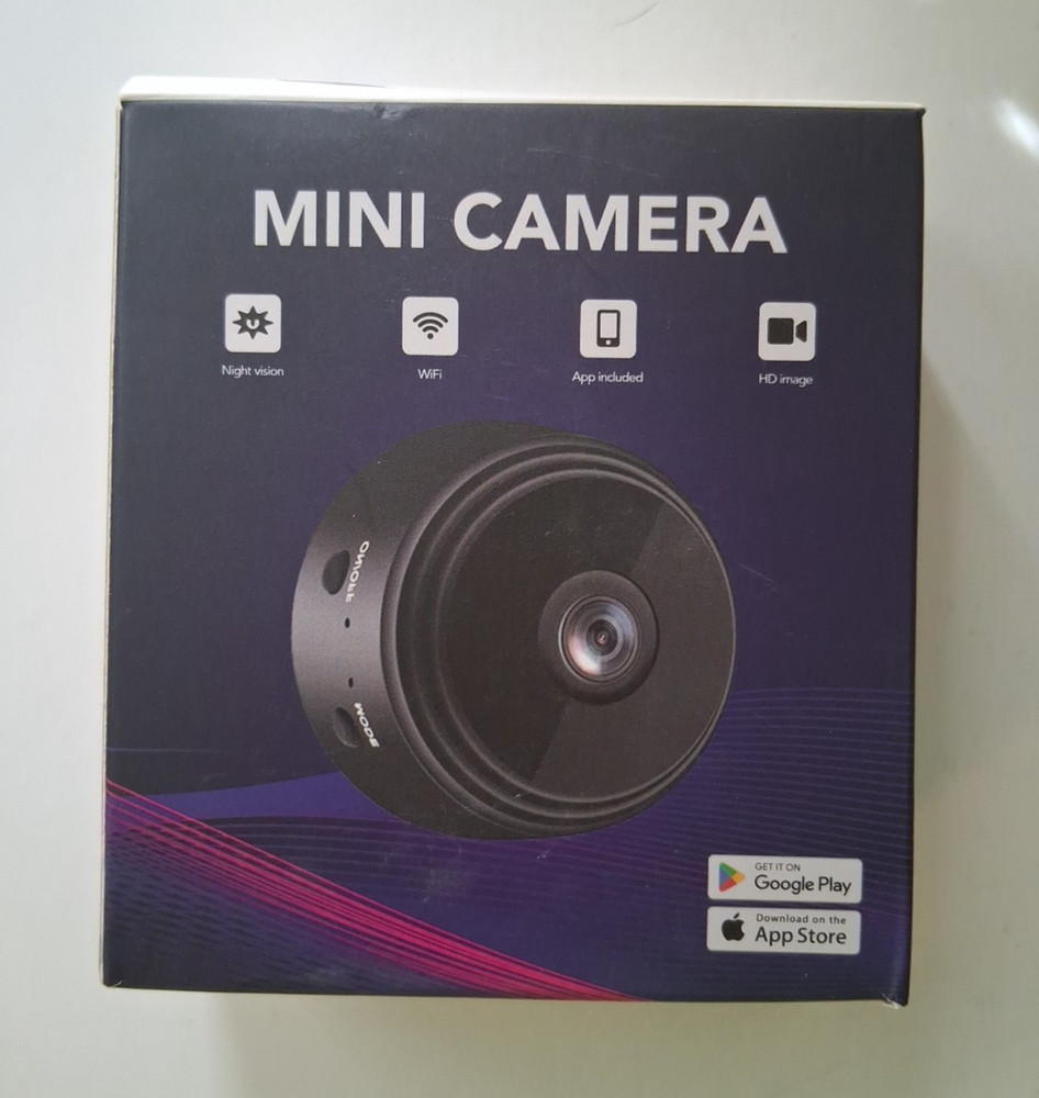Mini security camera Wi-Fi New Open Box complete
