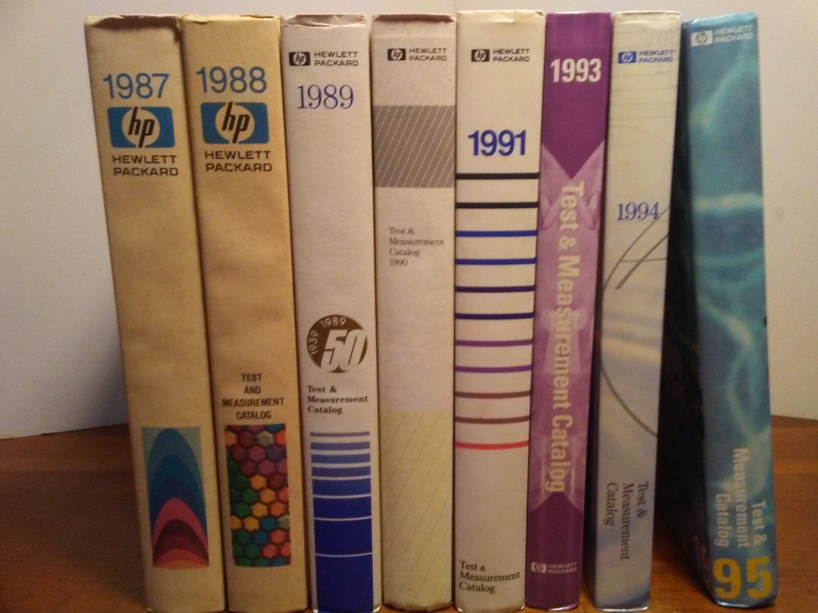 HP / Agilent Catalogs 1987 1988 1989 1990 1991 1993 1994 1995