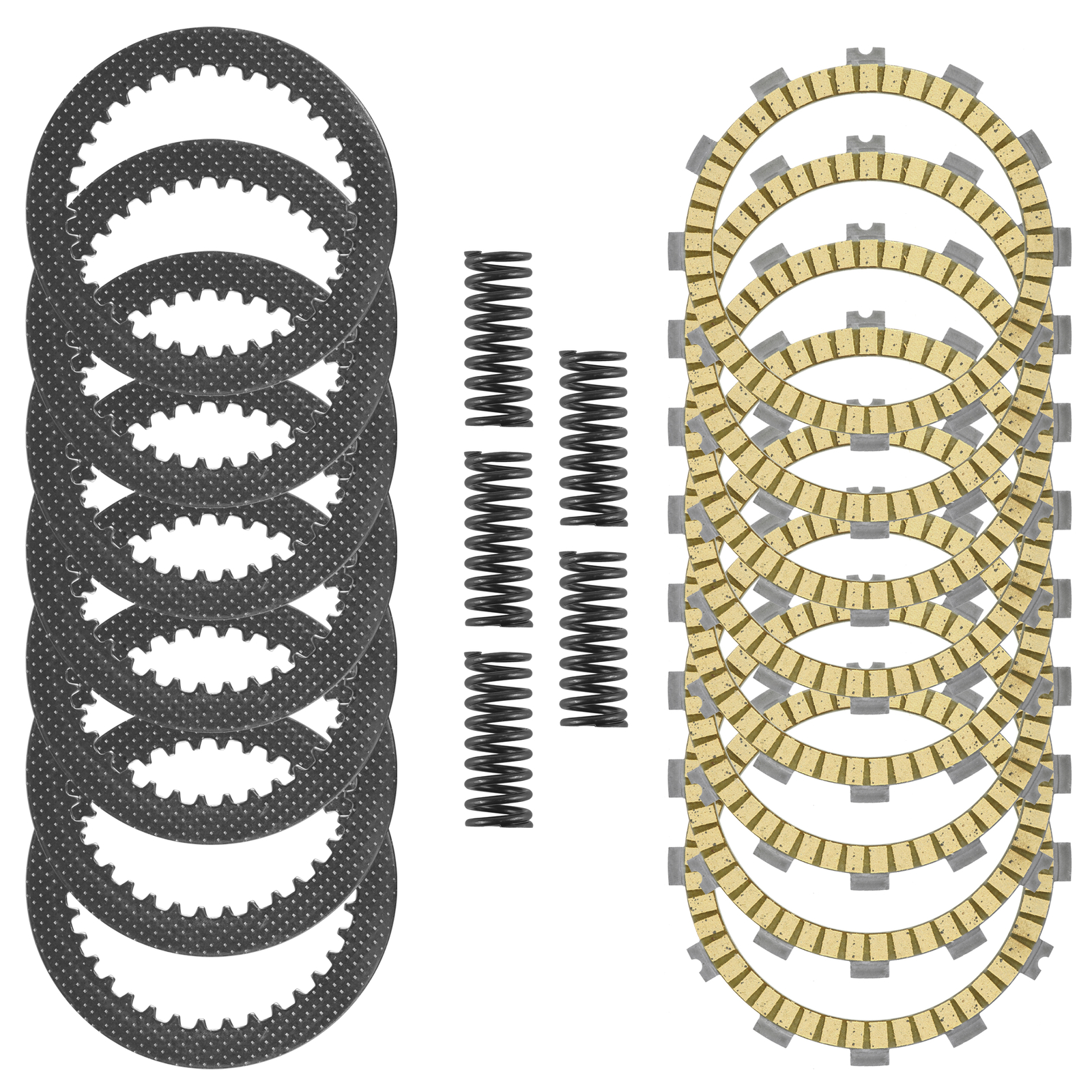 Clutch Friction Steel Plates and Spring Kit for Kawasaki KX250F KX252 2008-2020