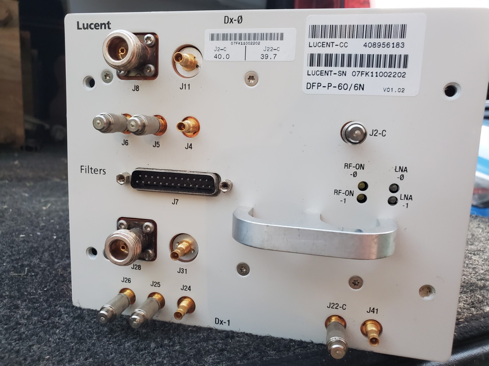Lucent Dual Duplex Commcode Filter DFP-P-60/6N Telecom CY146-UMTS-001