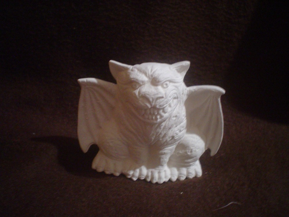E723 - Ceramic Bisque 2 3/4" Gargoyle - Ready to Paint