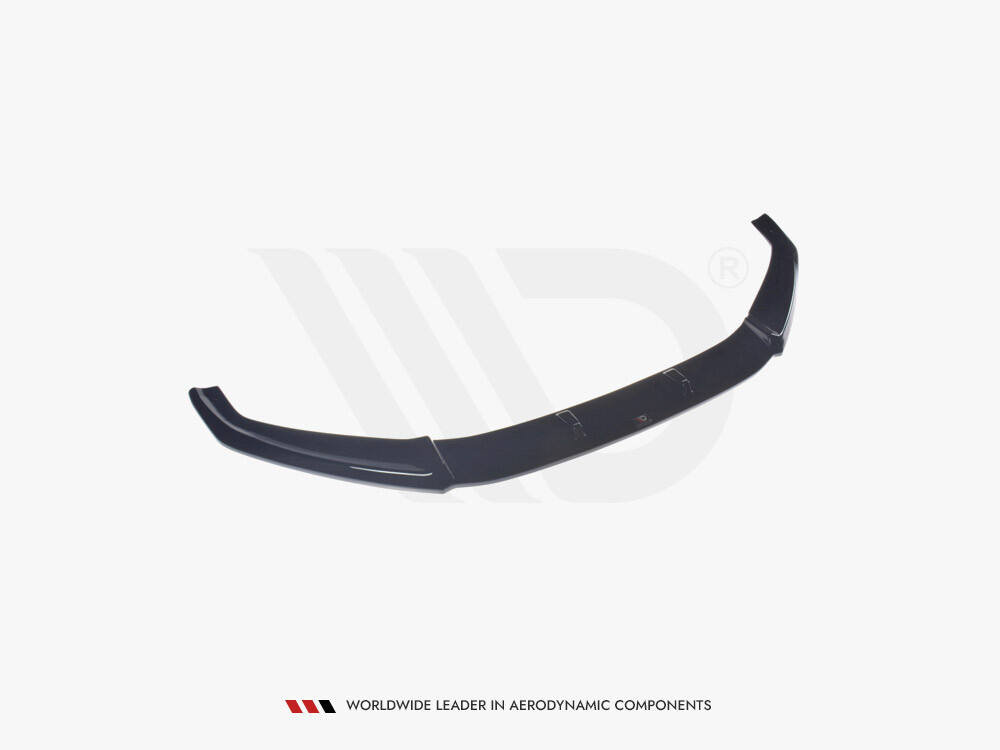 Front Diffuser Diffusor V2 Maxton Design Gloss Black For Audi Tt Mk3 (8S) Rs