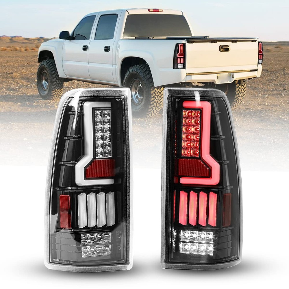Silverado 1999 - 2006 Sierra 99 - 02 尾灯防水一对透明镜片