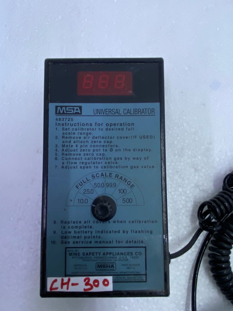 MSA 483725 Universal Calibrator, CH#300