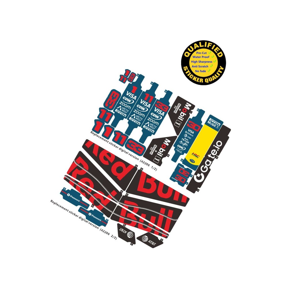 Custom sticker for set 42206, Precut sticker only