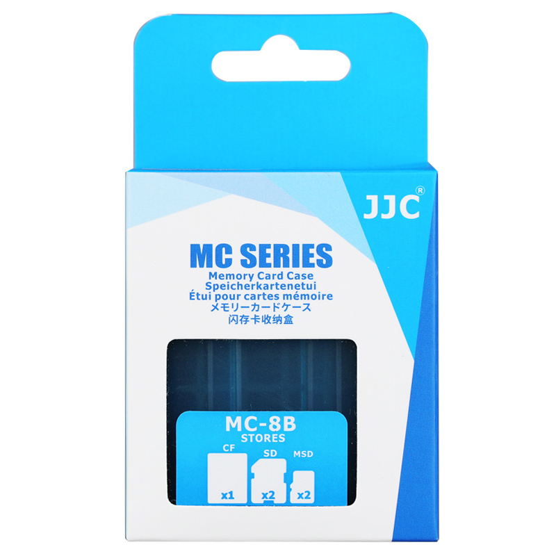 JJC Small Compact Memory Card Case For 1 CF + 2 SD SDHC SDXC + 2 TF MSD Micro SD