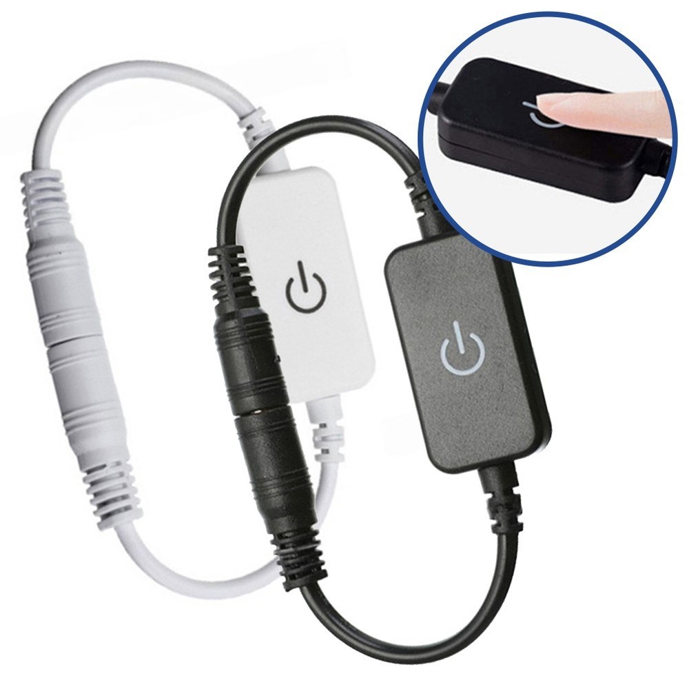 2 Pack Adjustable LED Strip Dimmer with Simple Capacitive Control Feature