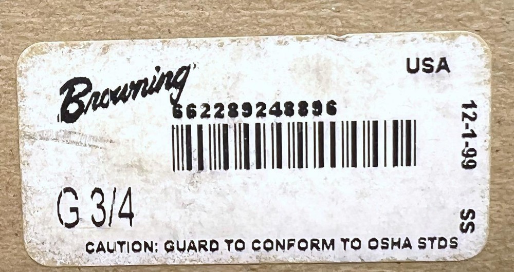 Browning G 3/4 Split Taper Bushing 3/4" Bore