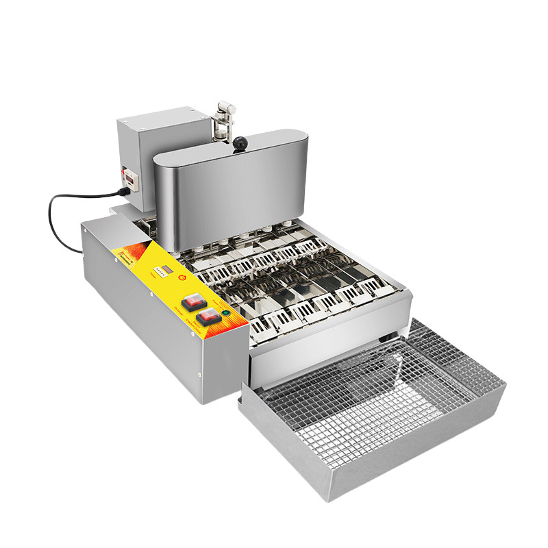 6-Row Adjustable Temperature Auto Donuts Maker Commercial Donut Making Machine