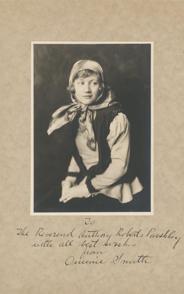Queenie Smith- Signed Board With Photo