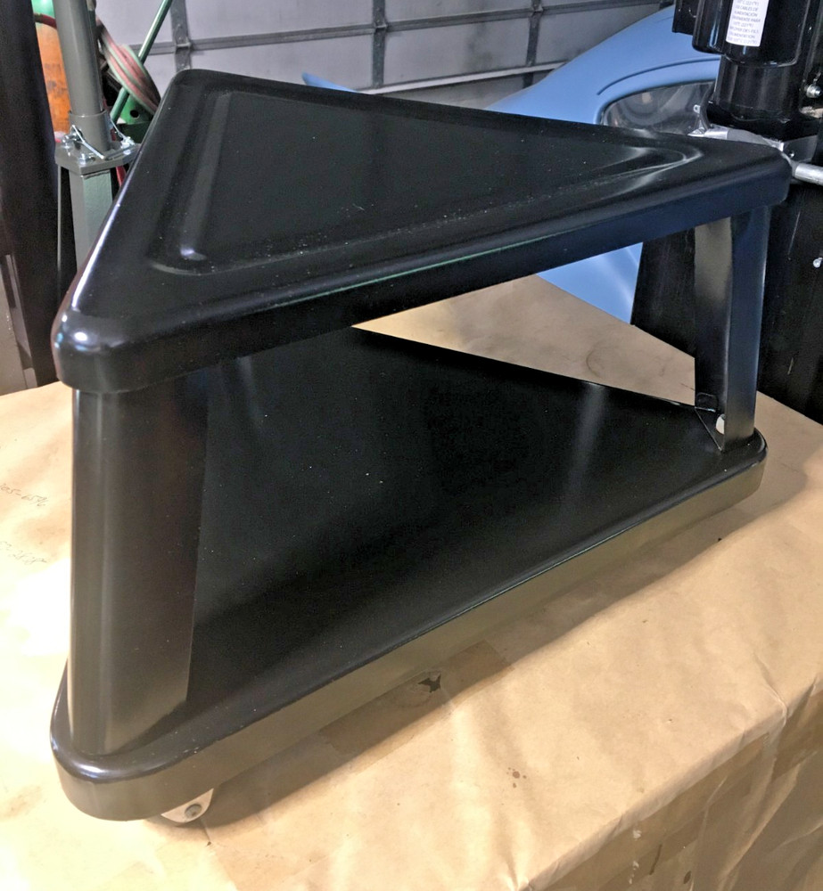 Mechanics Rolling  Triangular Seat W/Shelf Vintage