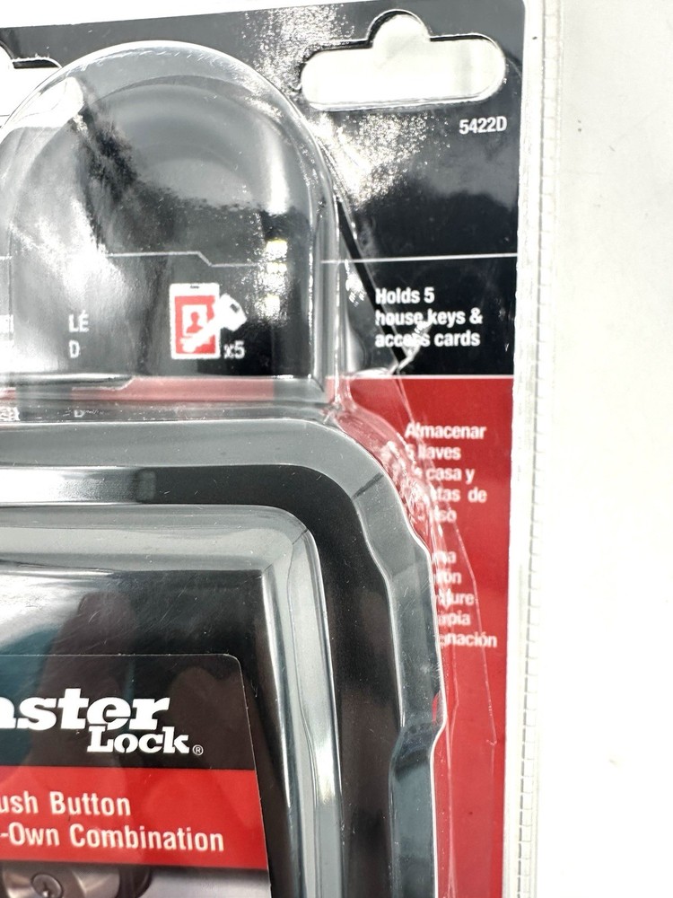 Master Lock Lock Box Combination Push Button Portable Key Safe New Open Box