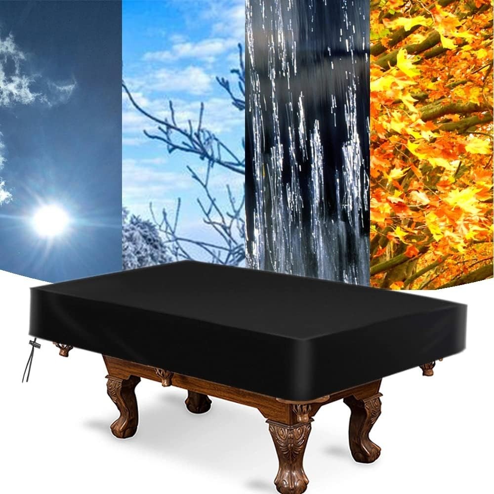 Durable 9FT Pool Table Cover – Windproof & Dustproof for -Round Protection