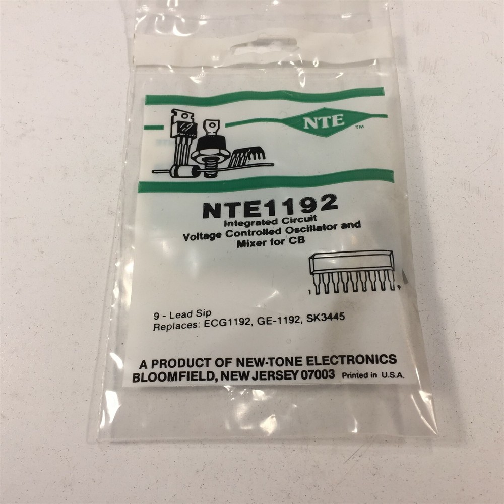 (1) NTE NTE1192 Integrated Circuit VCO for Phase Lock Loop (PLL)