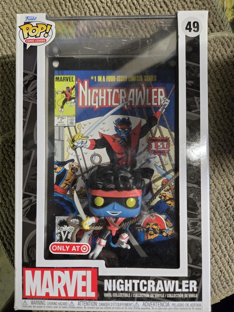 Funko! Marvel Nightcrawler Funko Pop 49 Includes Comic