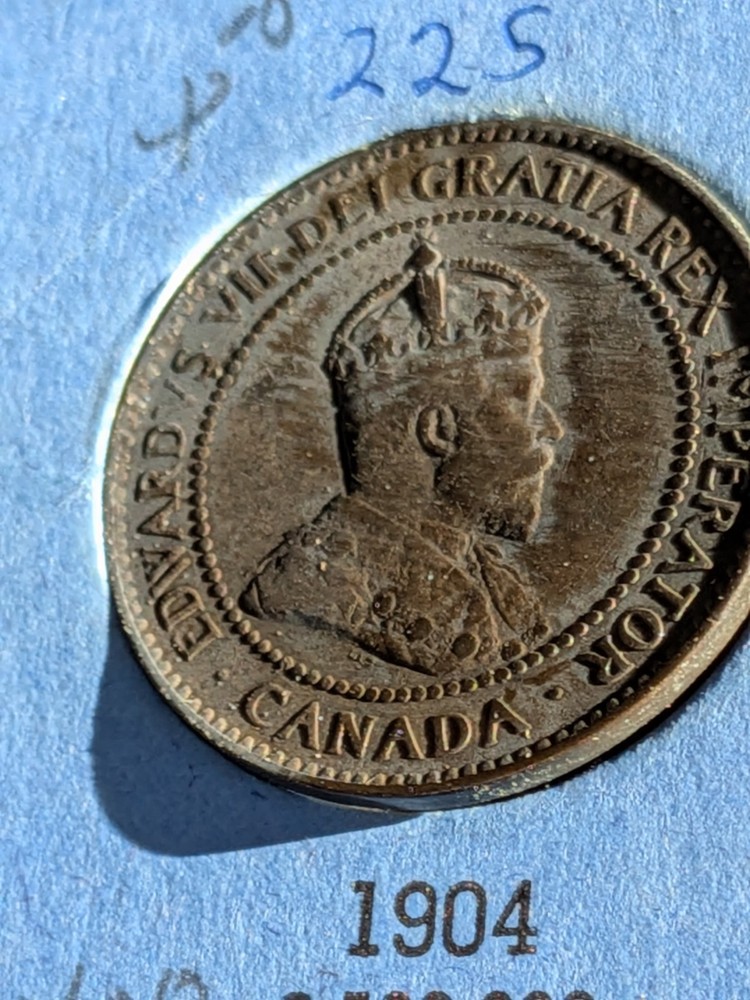1902-1905 4 Canada Large One Cent