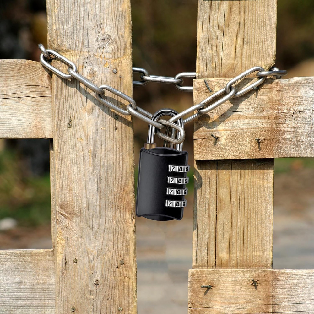 10 Pack 4 Digit Combination Locks Small Combination Padlock Luggage Number Locks