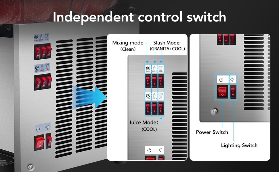 30L Commercial Slushie Machine, Frozen Drink Margarita Machine for Bar Home Part