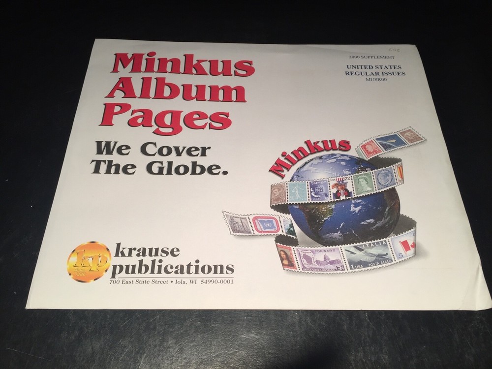 Minkus United States Regular Issues Stamp Album Supplement Pages- 2000