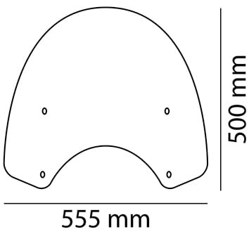 PUIG Windshield Hood Hand Windshield Accessory Compatible with Honda