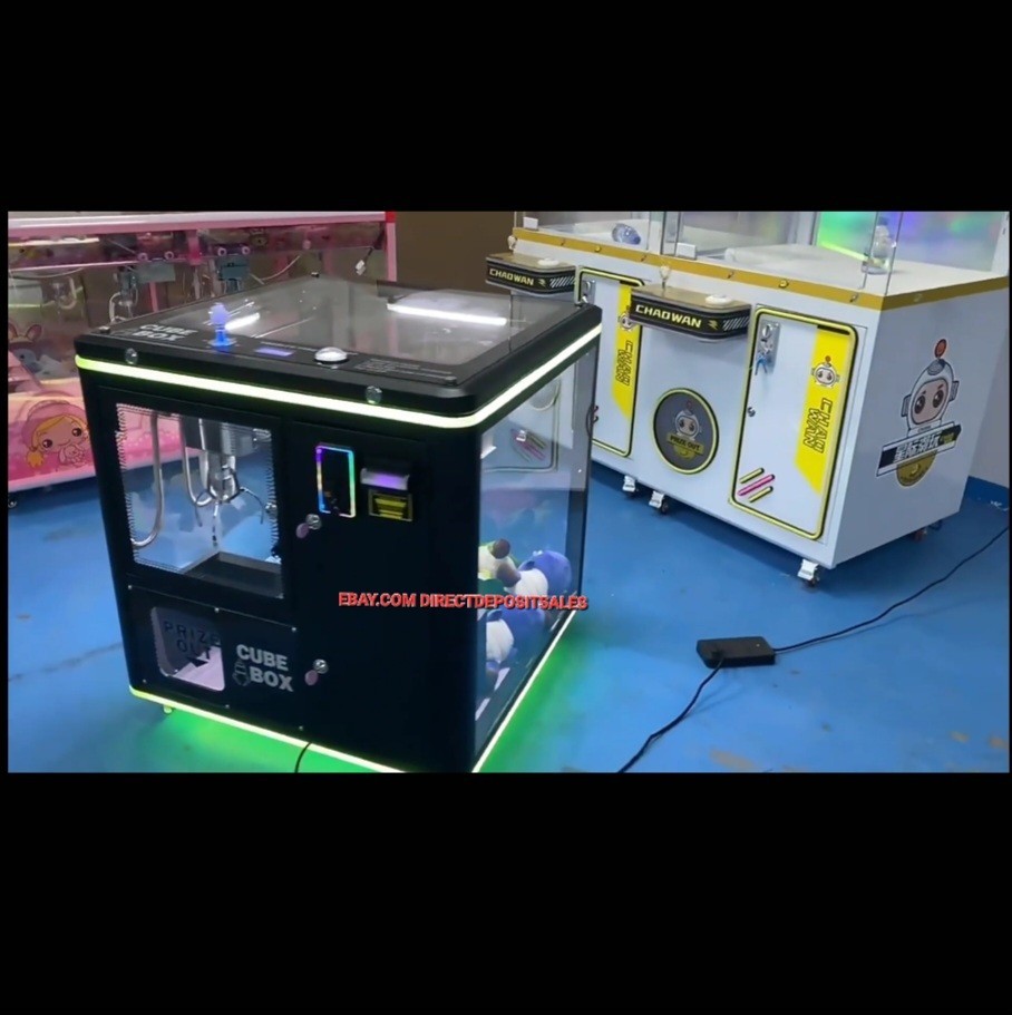 CUBE BOX Claw Machine Prize,Skill Redemption Vending Machine Arcade COIN-OP