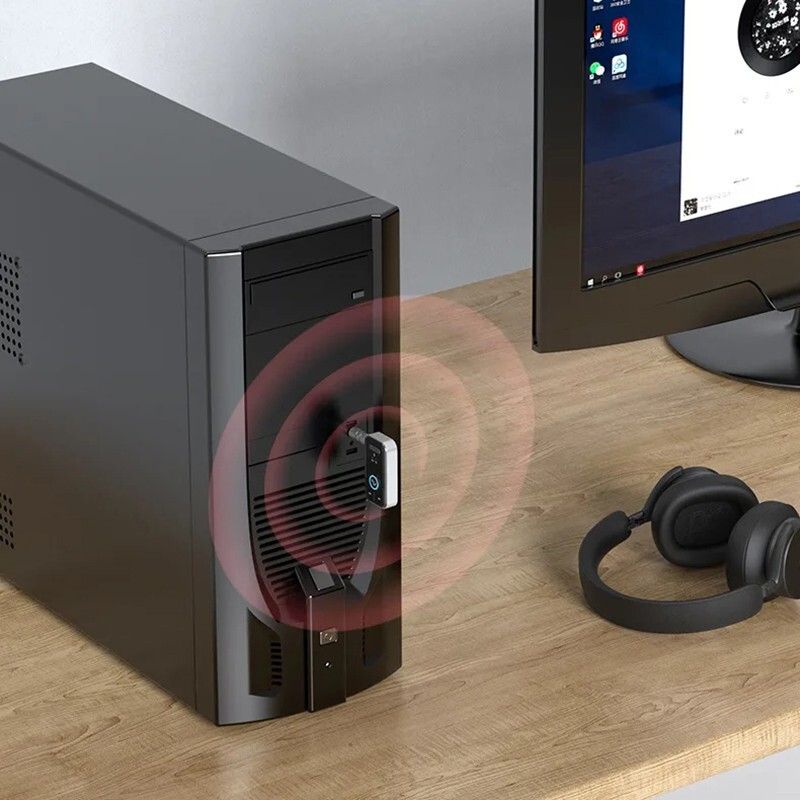 Transmitter Receiver 2 IN 1 Bluetooth 5.3 Wireless Audio 3.5mm USB Aux Adapter