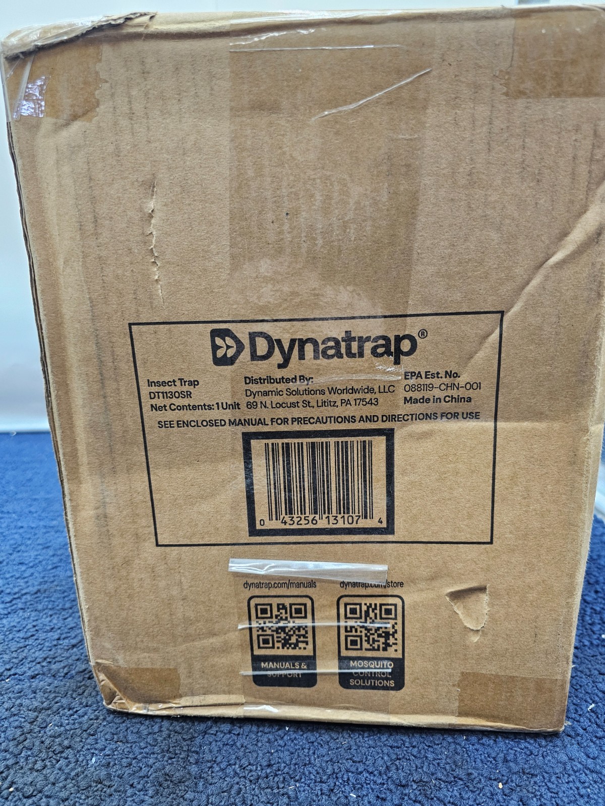 DYNATRAP DT1130SR: 1/2 Acre LED Mosquito And Flying Insect Trap 120V 60Hz 5.5W