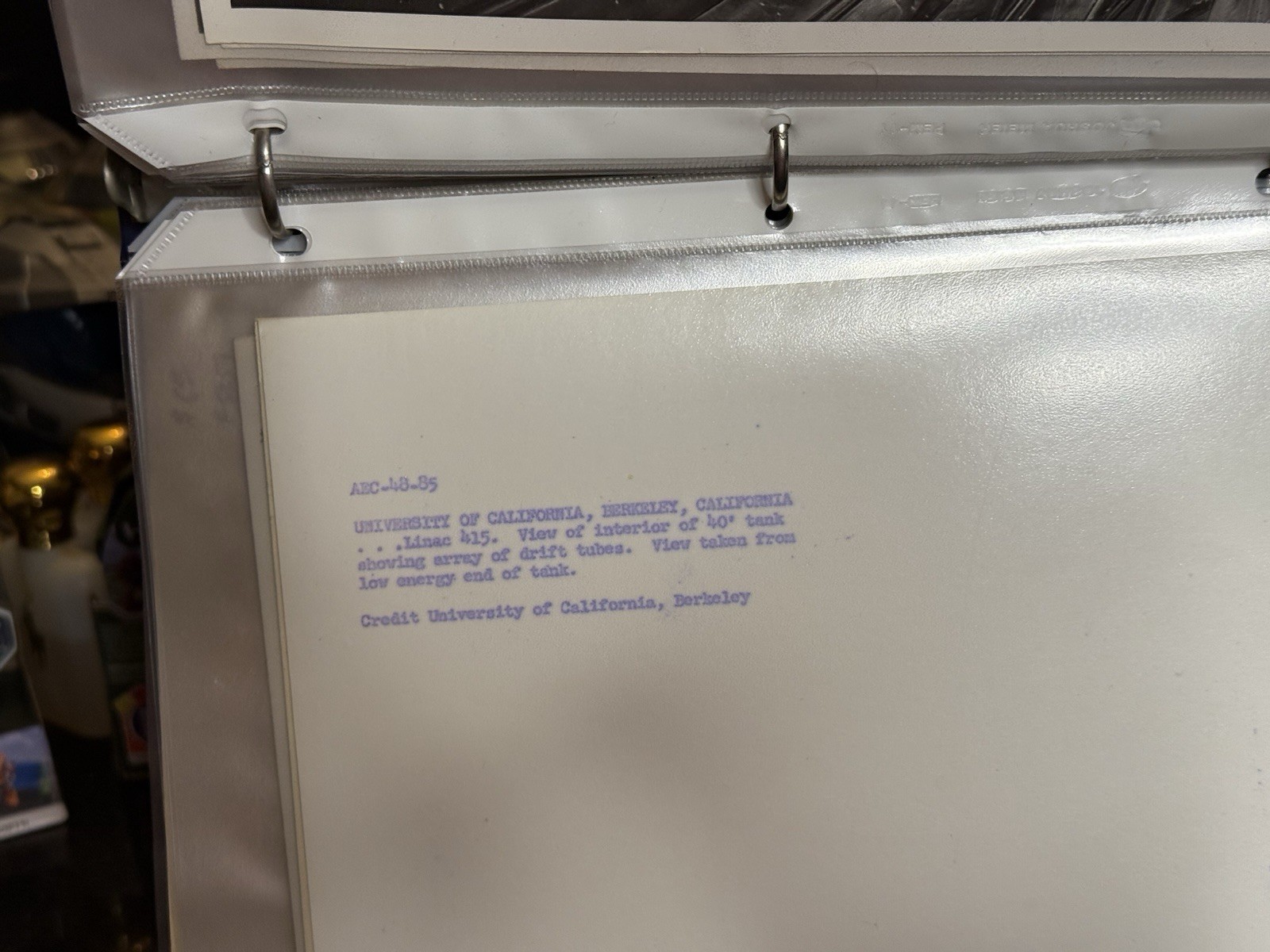 UNION CARBIDE CORP Binder With 70 Uranium Mining Related Photos