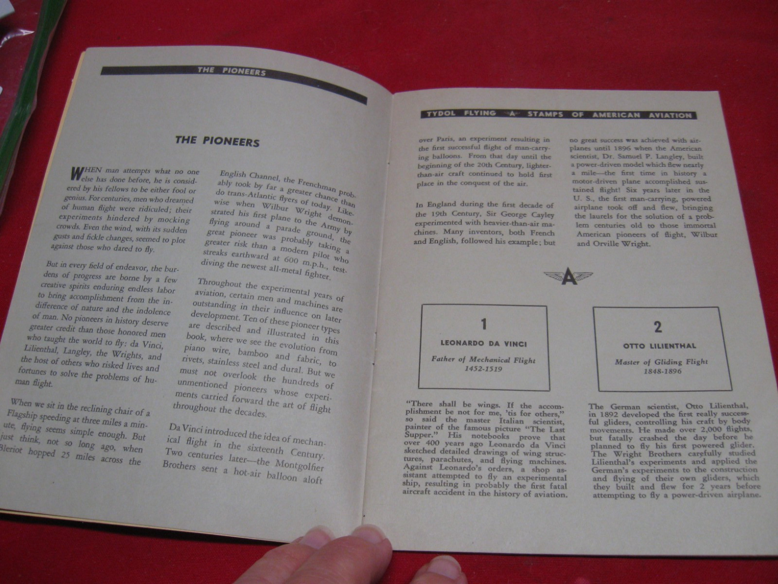 VINTAGE 1940 TYDOL FLYING AMERICAN AVIATION STAMP BOOK ALBUM