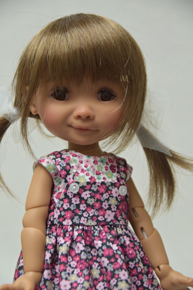 PDF Pattern&Tutorial - Top & Pinafore For Meadow Dumpling & Effner L'il Dreamer