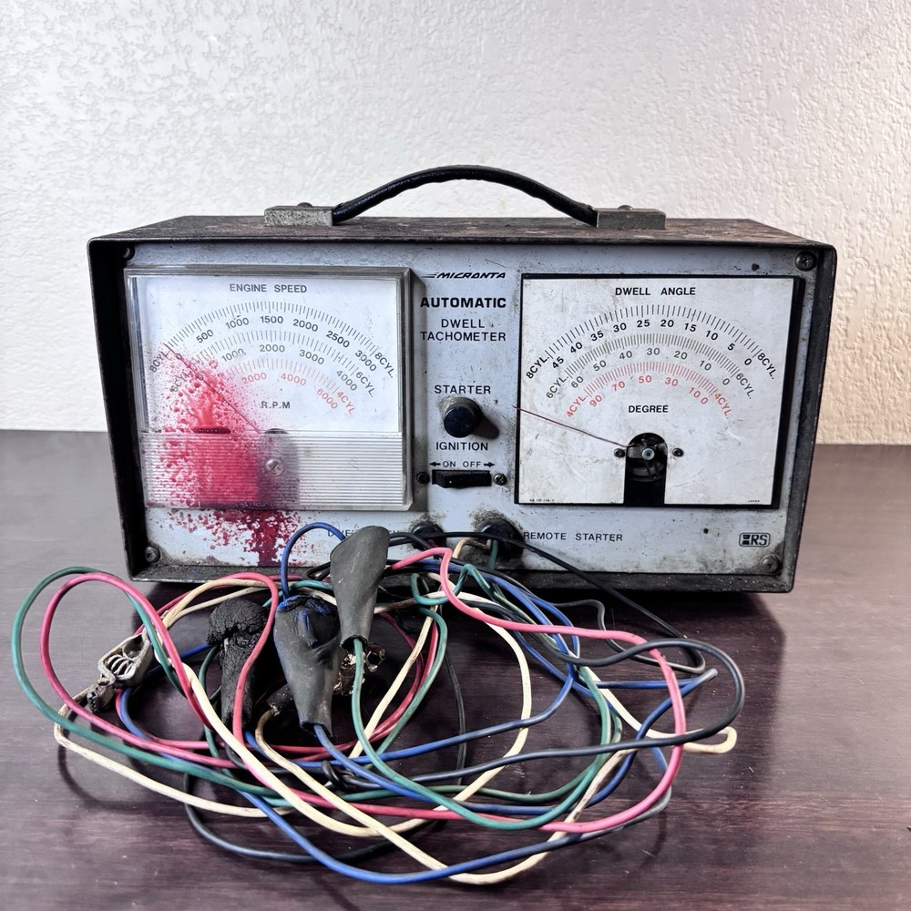 Vintage Micronta Automatic Dwell Tachometer Remote Starter
