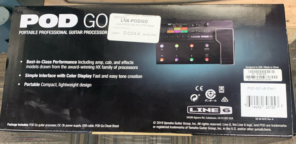 Pod Go Line 6 Portable Professional Guitar Processor