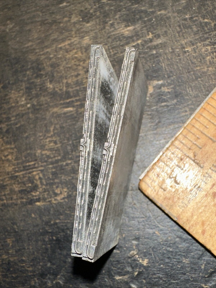 Printing Blocks “ Decorative Ornamental Borders “ Thin Lead Blocks