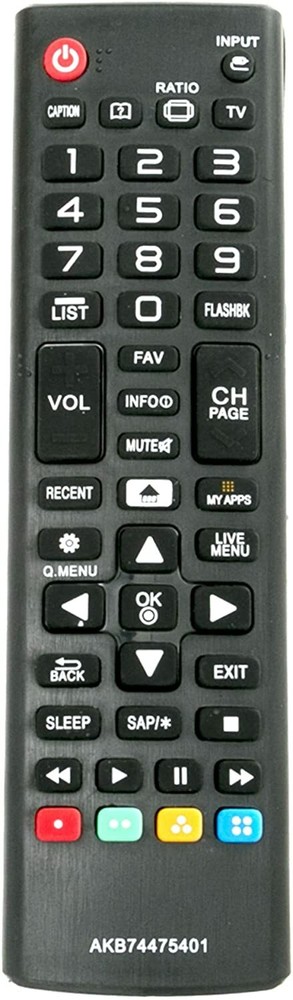 Replace REMOTE CONTROL AKB74475401 for LG SMART LED HDTV TV