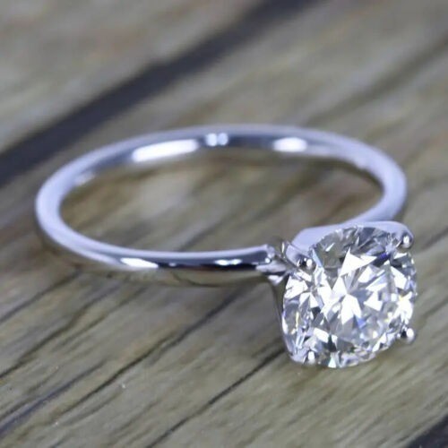 Lab-Created 2.60 Ct Round Cut White Diamond Wedding Ring 925 Sterling Silver