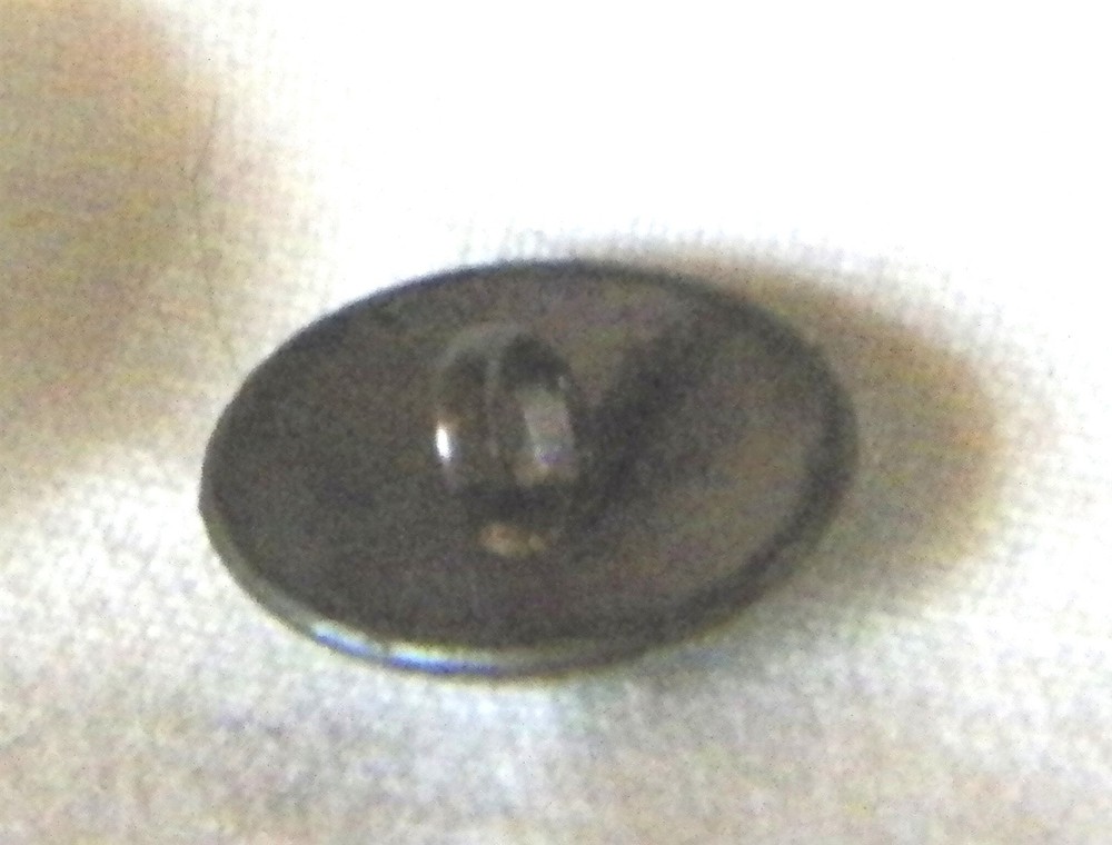 Bb Spatter ENAMEL Antique BUTTON Oval small