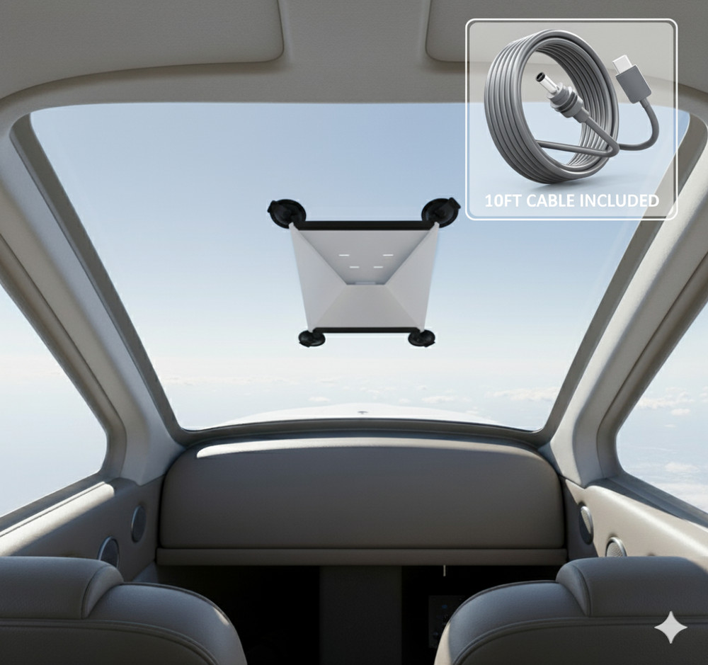 Starlink Mini Secure Suction Cup Mount and 10FT USB-C to DC Cable