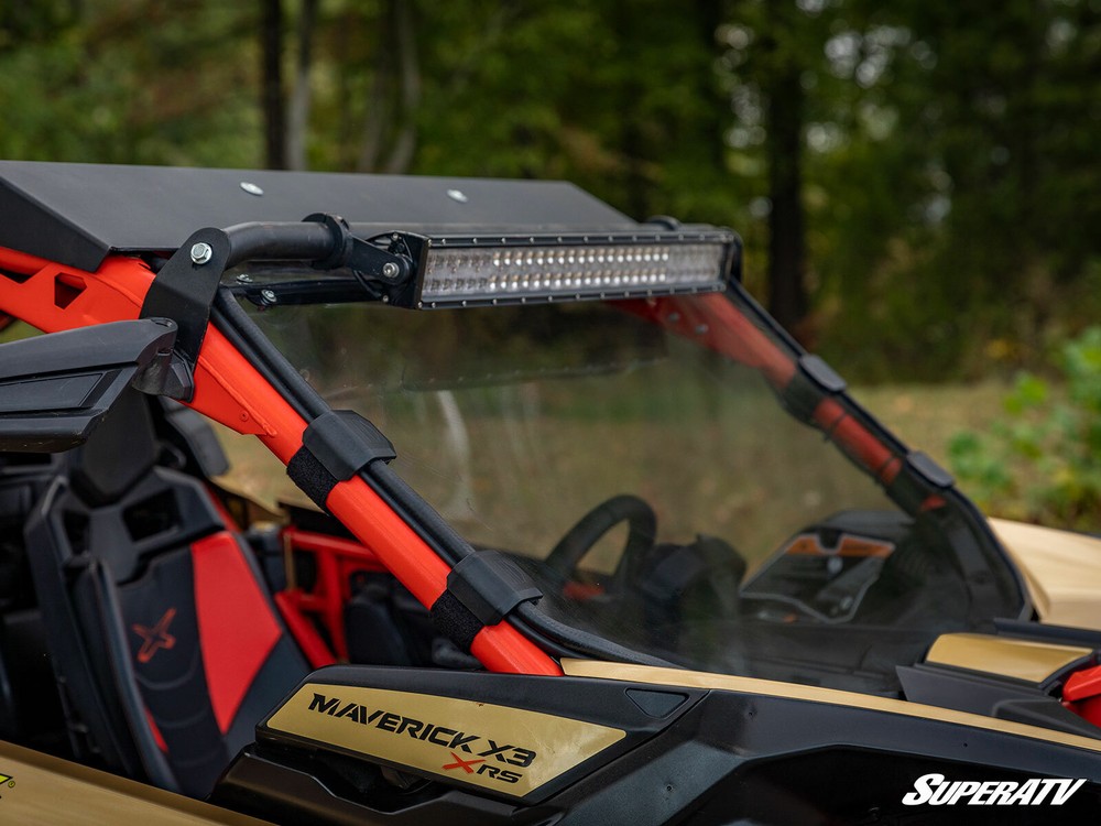 SuperATV Scratch Resistant Full Windshield for Can-Am Maverick X3 - Light Tint