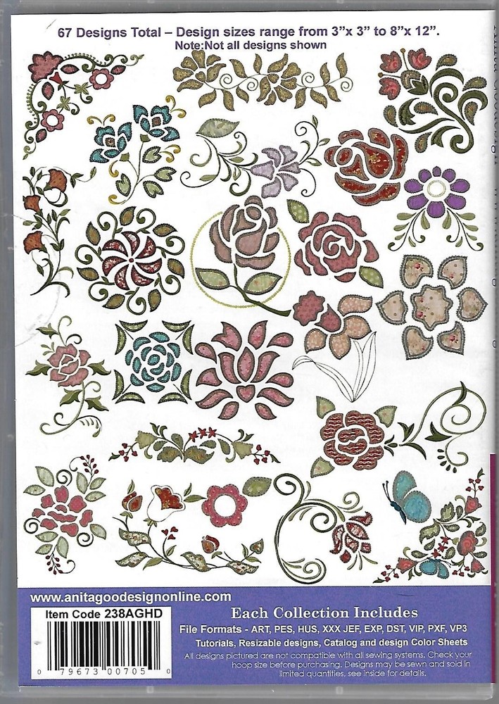 Anita Goodesign Full Collection - Reverse Applique (CD-ROM)