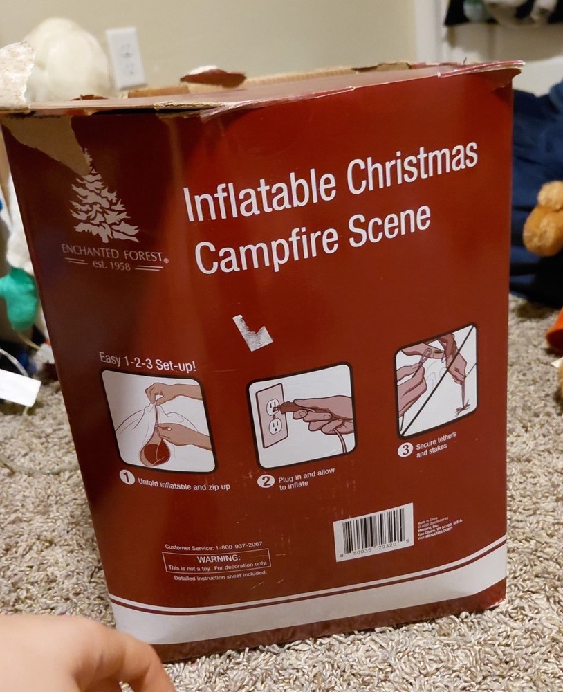 Gemmy Inflatable Campfire Scene Fully Inflates