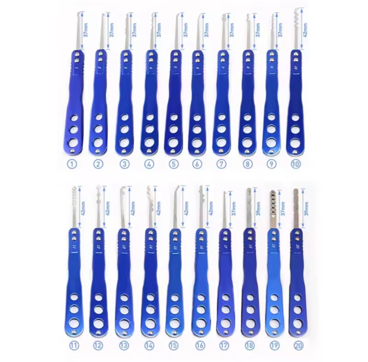 Broken Key Extractor Lock Pick Set 29pcs with Bag Repair Tool for Lock Cylinder