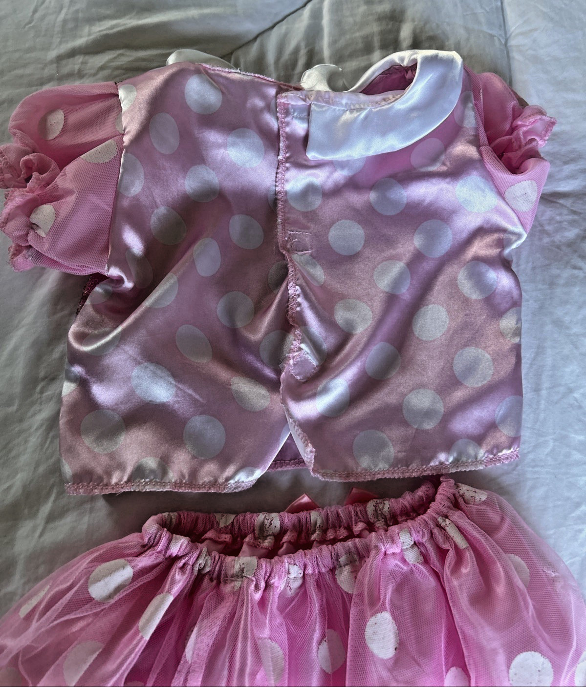 Disney Toddler Minnie Mouse Costume Pink Dress, 2 PC, Size 6/6X, Pre-Owned
