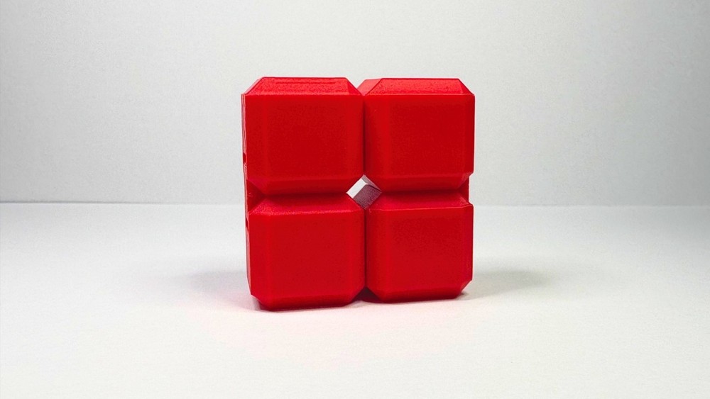 Infinity Cube Fidget Toy 3D Printed Flat ADHD Anxiety Stress Relief