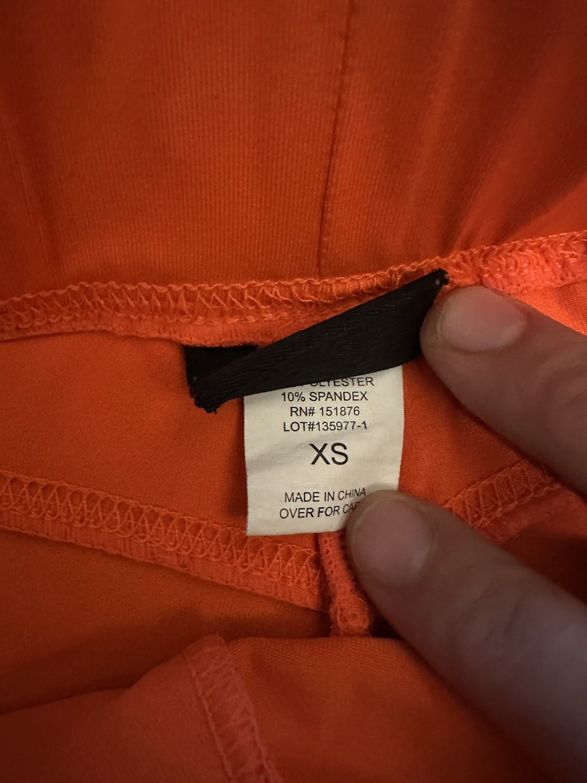 Original Hooters Orange Hot Pants Women's XS thong