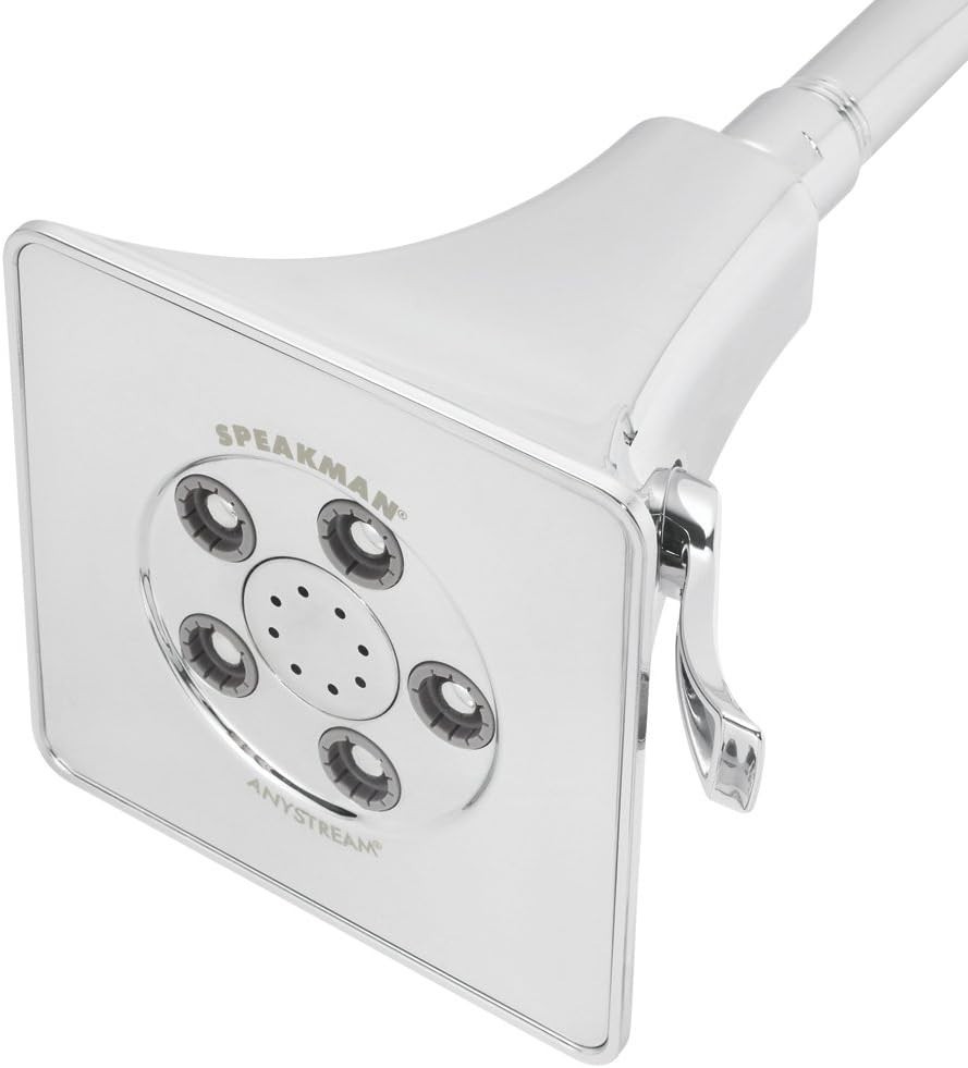 S-3018-E2 Rainier Anystream Adjustable 2.0 GPM Shower Head, Polished Chrome