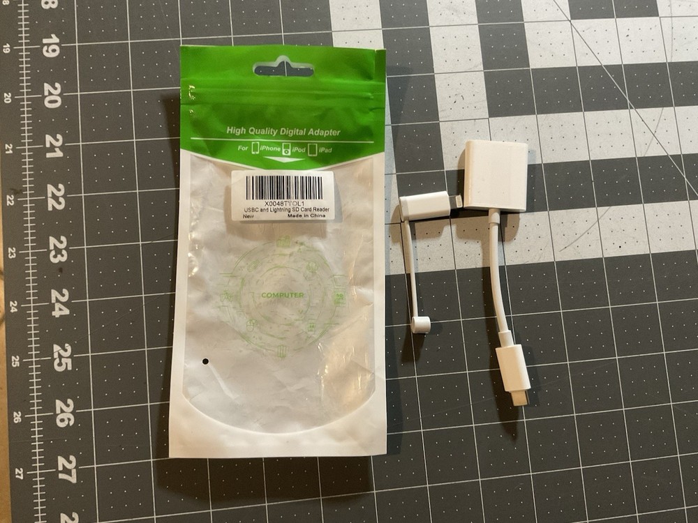 USBC And Lightning SD Card Reader, T2