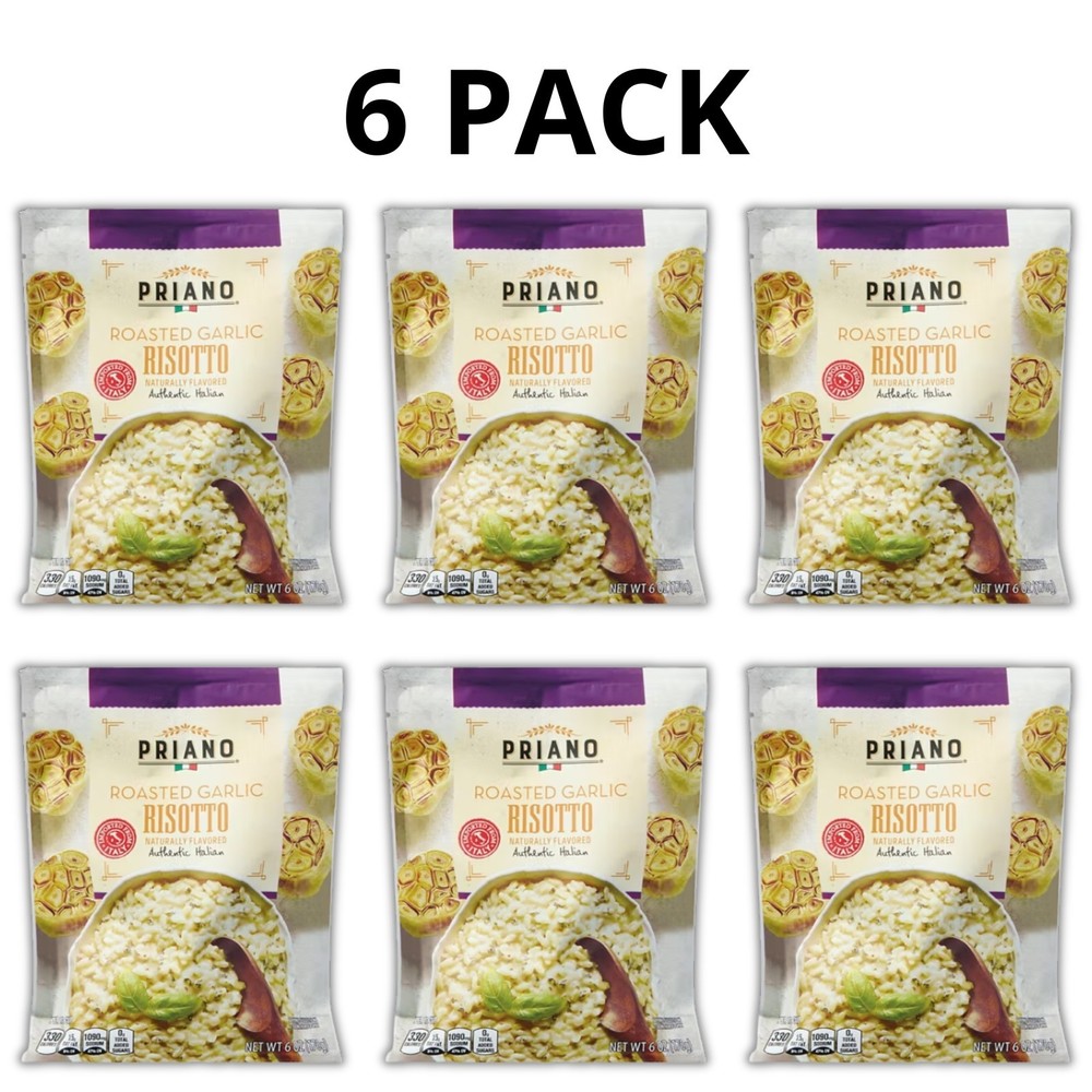 Priano Roasted Garlic Risotto, 6 oz - 6 Pack